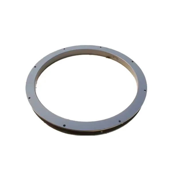 Turntable slewing ring guide - trailer bearing ring